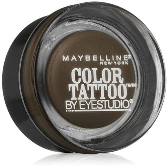Maybelline Color Tattoo Leather 24 HR Cream Gel Eyeshadow Dramatic Black - Picture 1 of 3